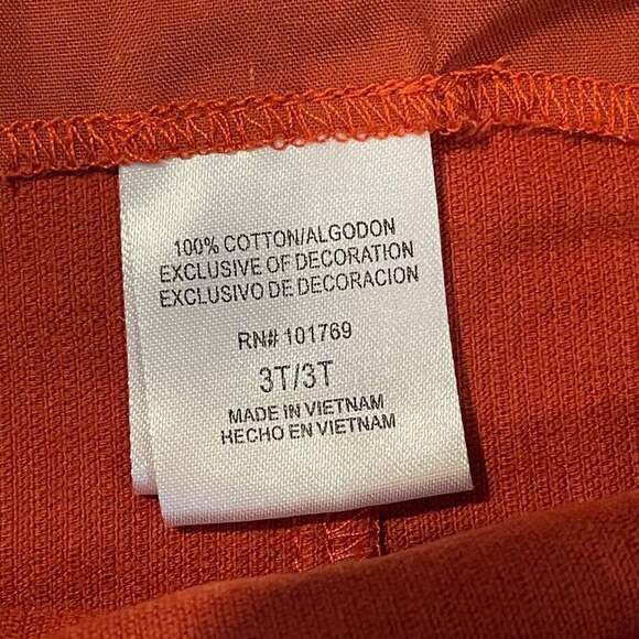 Gymboree Girls Orange Fox Corduroy Jumper Dress - Picture 3 of 3